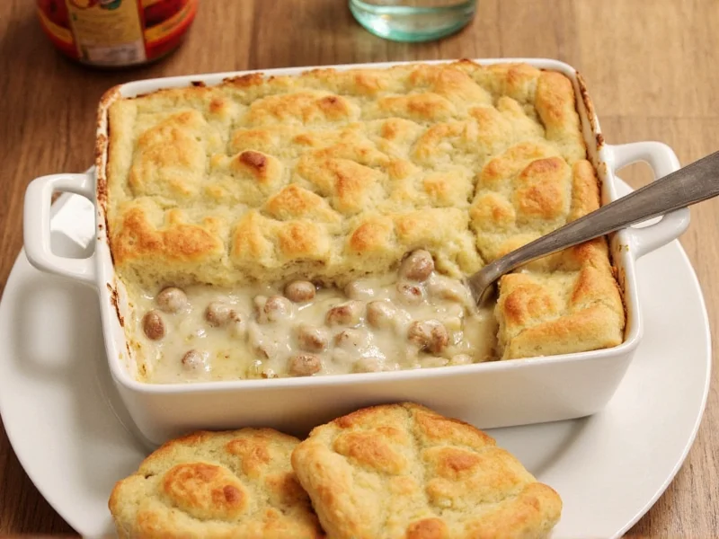 Sausage Gravy and Biscuit Casserole Recipe