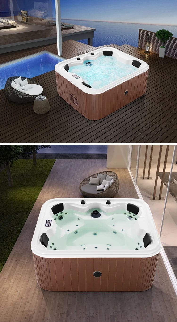 4 Person Outdoor Spa Sex Massage Hot Water Spa Bubble System Hot Tub Free Hot Nude Porn Pic