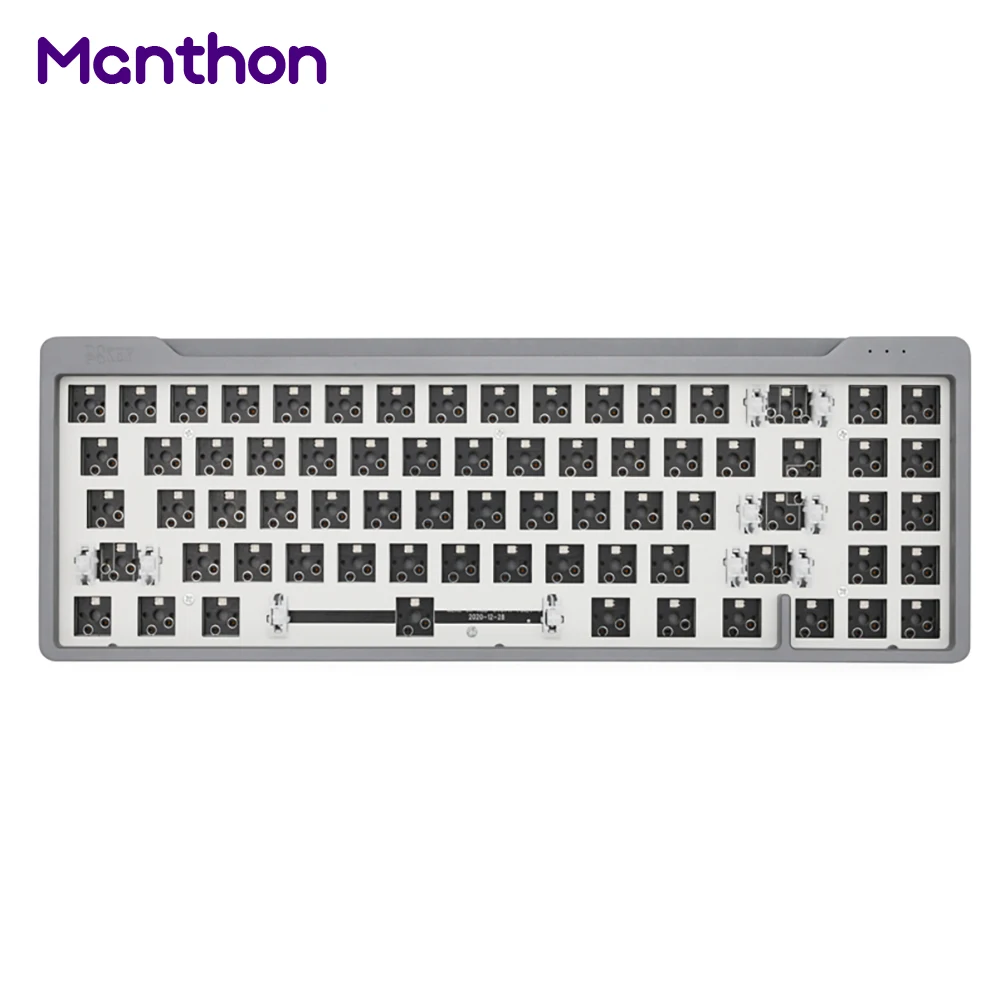 

Newest Aluminium PCB DIY RGB Metal Case 65% Size Hot Swappable 71 Keys Mechanical Keyboard Kit