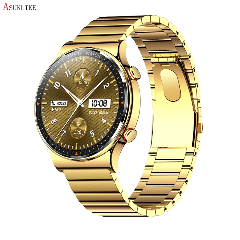 

1.39 AMOLED 454*454 HD Smartwatch TK68 Men Business Sport Steel Watch Sports Heart rate Monitor smart watch