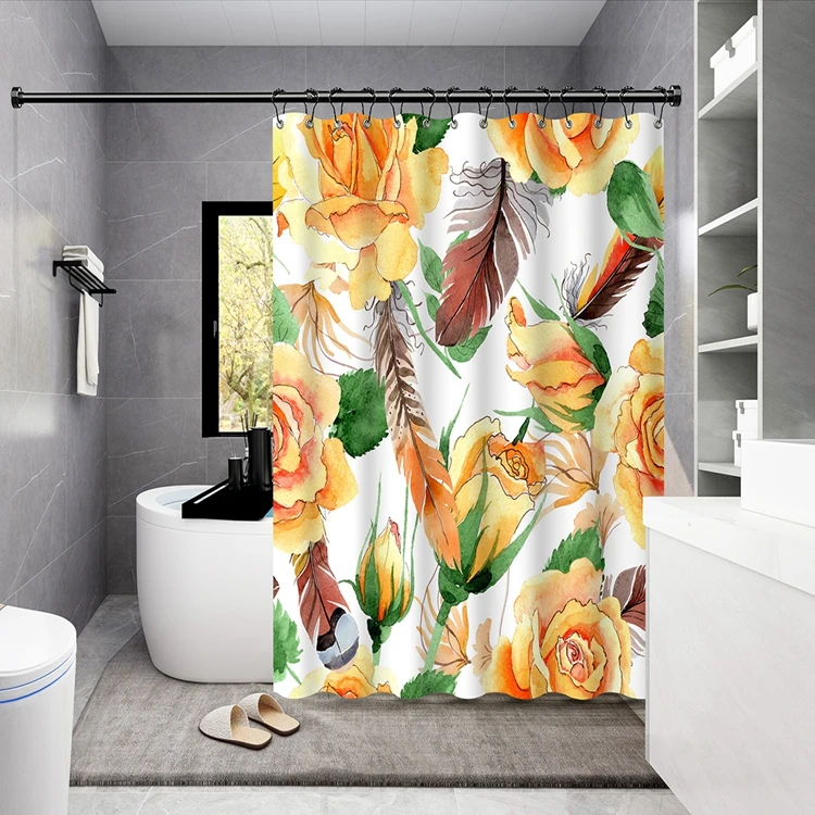 

Cheap price 72x72 inch bathroom curtain rideau de douche shower curtain