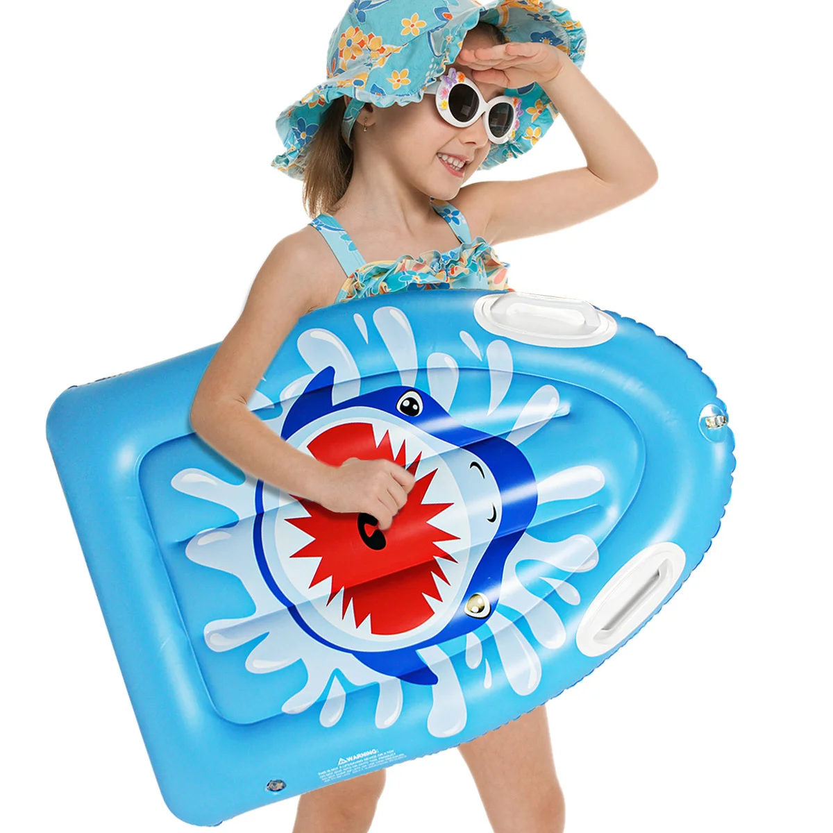

PVC Inflatable Pool Float Raft for Kids and Adults Outdoor Summer Fun, Blue