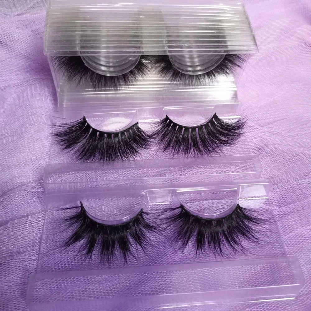 

Hot Sale Luxury Natural Premium Private Label 3D Strip Mink Eyelashes
