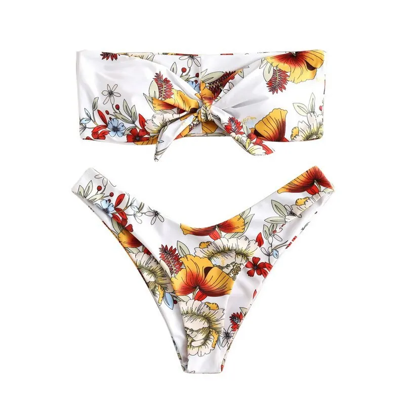 

2020 Hot Women's Teen Split Sexy High-cut Printed Bikini, Picture