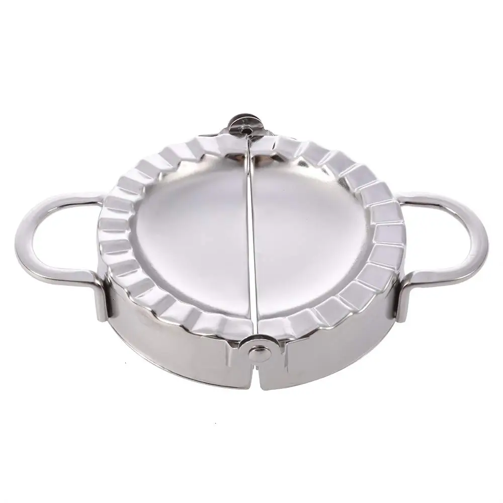 

1pcs Stainless Steel Dumpling Maker Dough Cutter Pie Ravioli Dumpling Mould Kitchen Pastry Tools Accessories, Silver