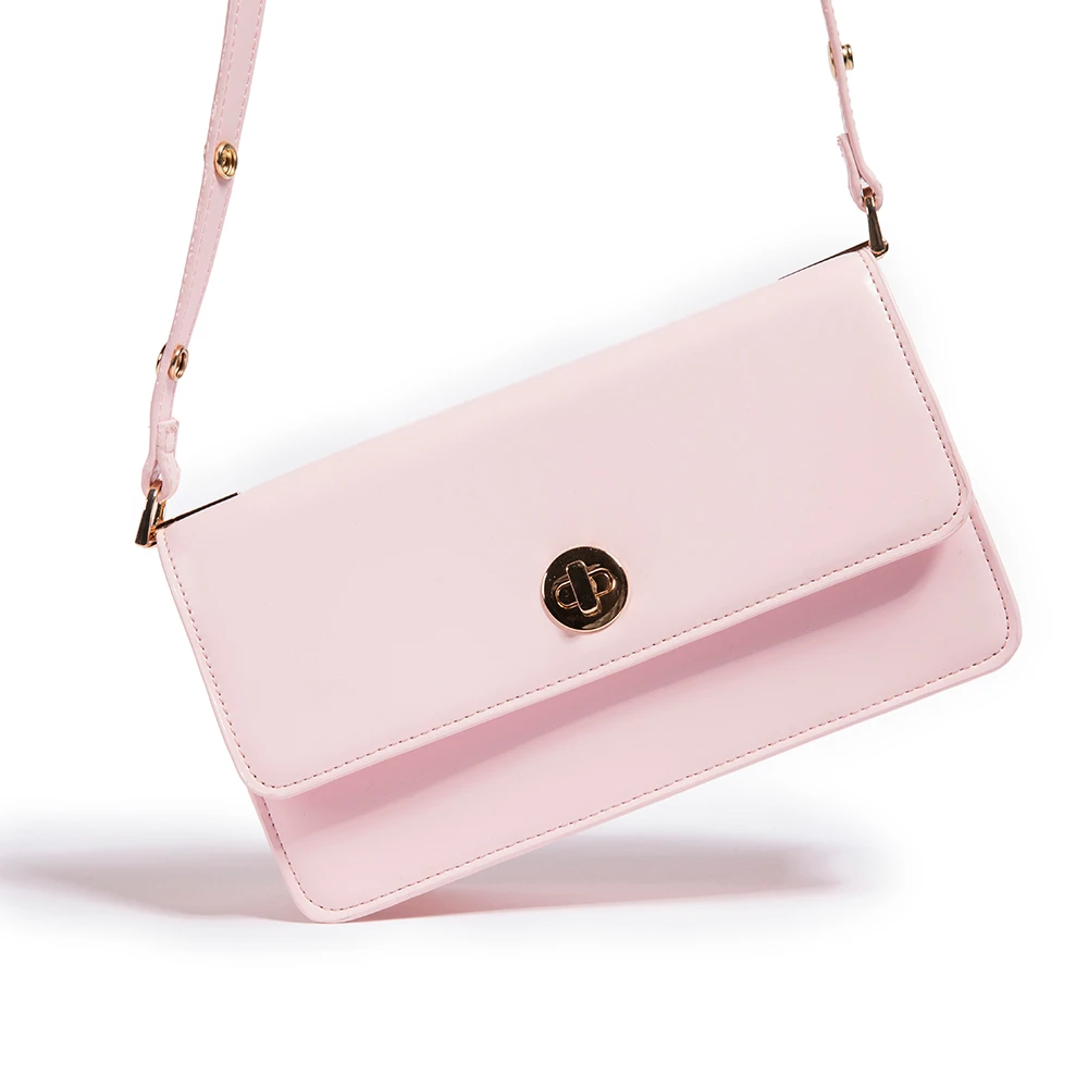 

Manufacturer Elegant Flap Adjustable Shoulder Hand Bag Women Fashion PU Leather Cross Body Purse Bag