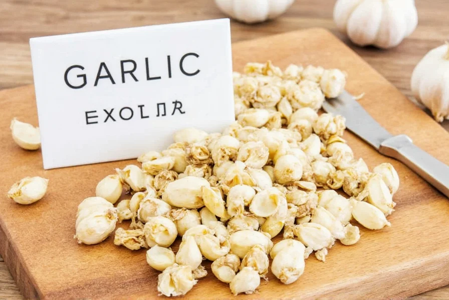 Jar of minced dehydrated garlic