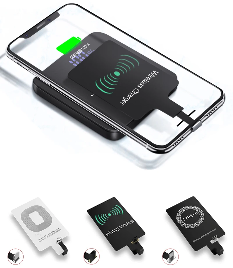 

Hot selling cheap portable mobile phone Qi Wireless Fast Charger, White,black