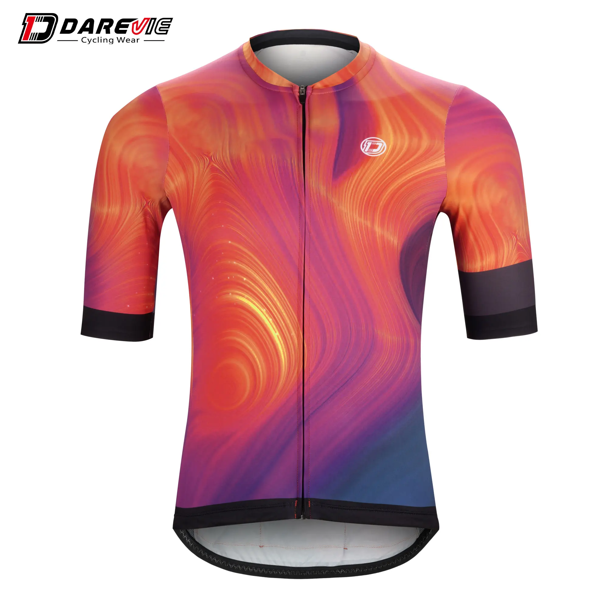 

Darevie Sublimated Red Race Iine Cycling Jersey Unisex Custom Bicycle Mountain Bike Road Cycling Jerseys Female