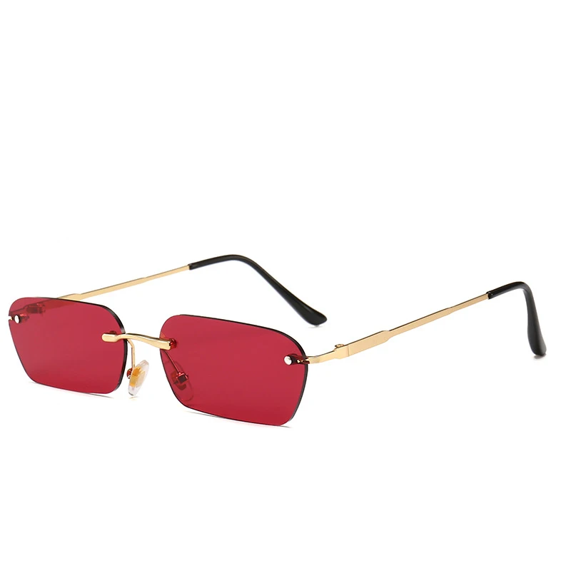 

Keloyi metal frames 2021 New Arrivals fashionable small frames Rectangular sun glasses Ocean slice sunglasses, 8 colors