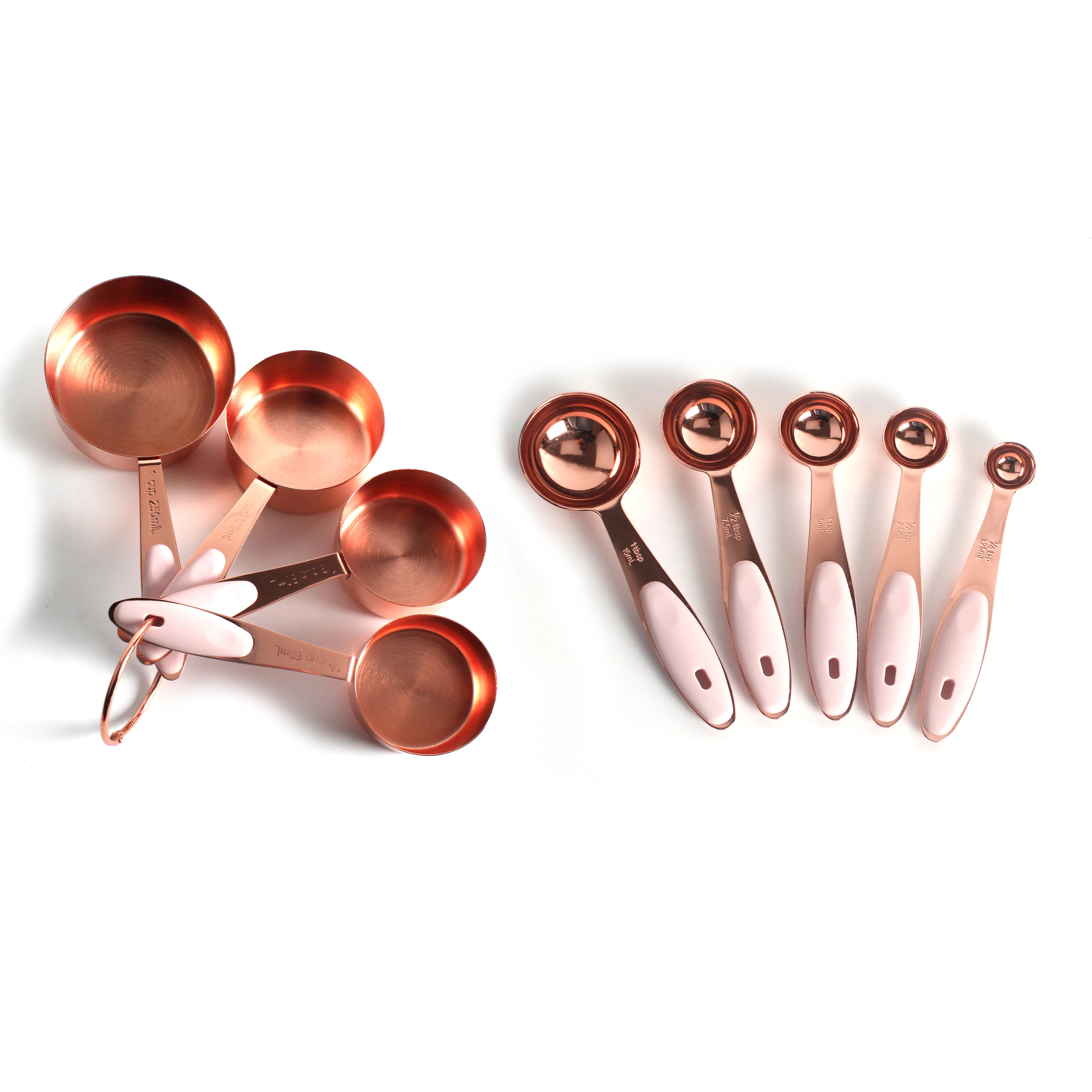
Wholesale kitchen cooking baking uses stainless steel measuring spoons and cups set 