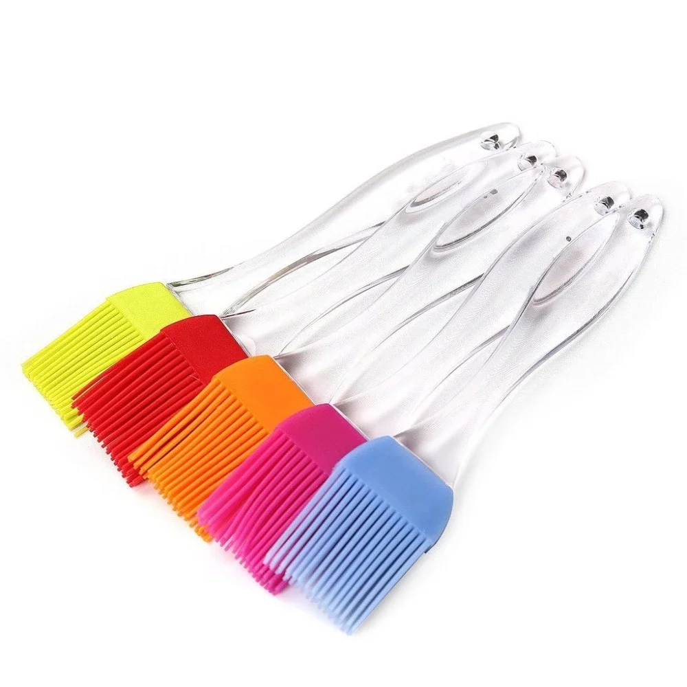 

Heat resistant basting brush silicone pastry brush spread oil butter sauce marinades for BBQ cooking, Customized color