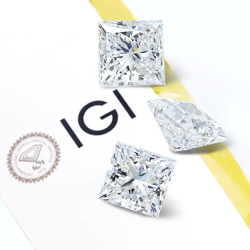 

Square Princess Cut 1.2ct E VS1 CVD Lab Diamond with Factory Price