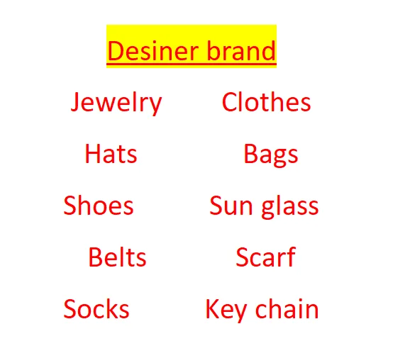 

Desiner products wholesale