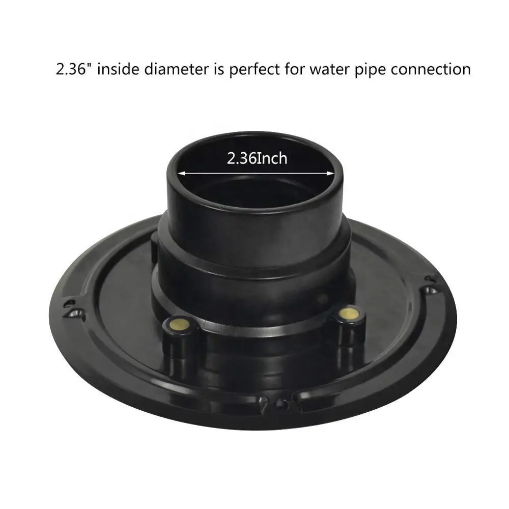 Shower Drain Base Kit Includes Linear Shower Drain Base Flange,Rubber