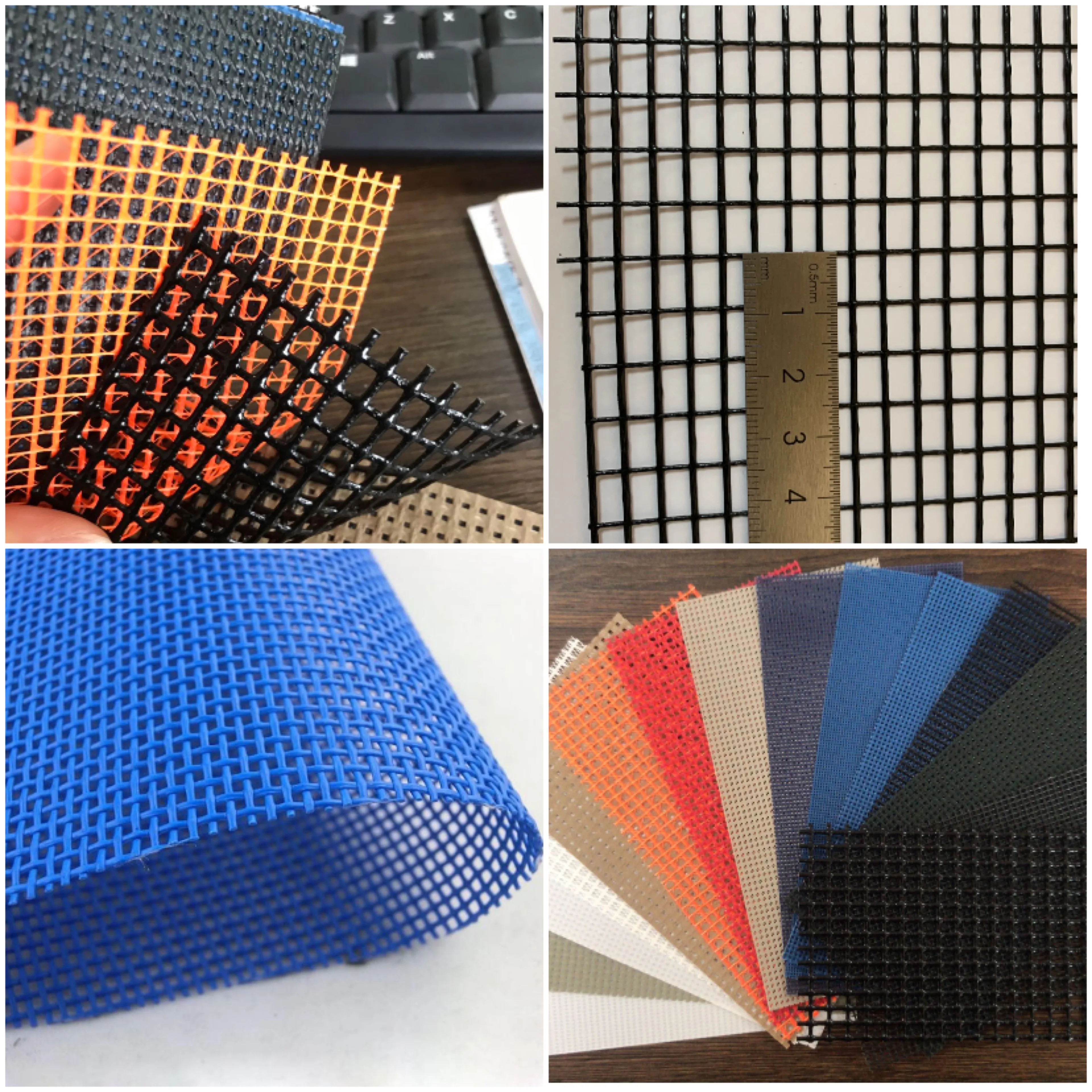 
Reinforced Polyester Coated Mesh/PVC Mesh Fabric 