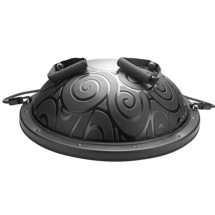 

Anti Burst Air Pump Trainer Fitness Gym Yoga Half Balance Ball, Pink purple blue