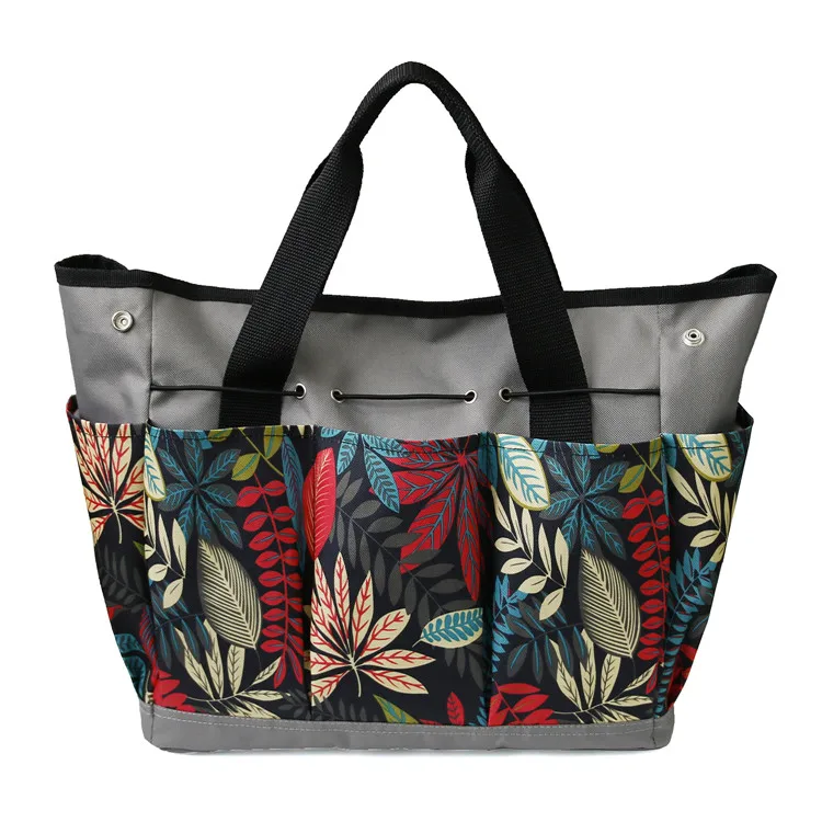 

Multi-function Flower Color Oxford Plant Ladies Garden Tool Storage Organizer Tote Bag