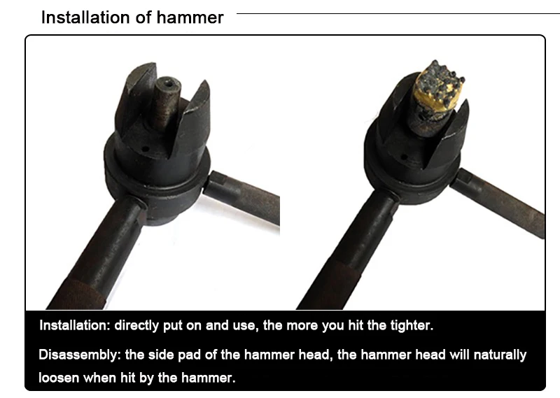 Handle Design Bush Hammer Tool Concrete Firmer Carpenter Chisel 19teeth
