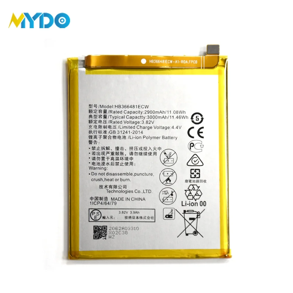 

Mobile Phone Battery For Huawei P8 lite 2017 P9 P9 lite P10 lite Y7 2018 HB366481ECW Nova 3i Nova 2i