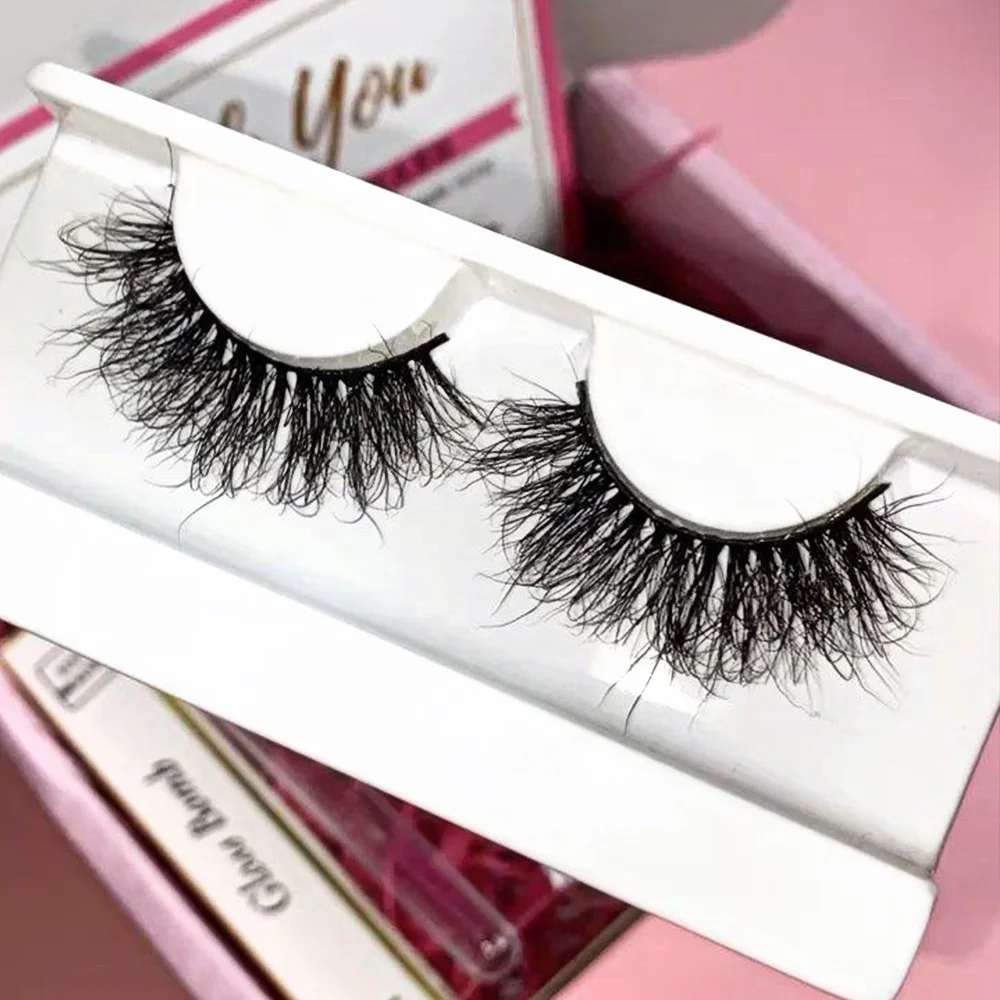

fluffy 25mm cruelty strip 3d 4d 5d faux private label vegan eyelashes wholesale free sample luxury mink lashes, Black color
