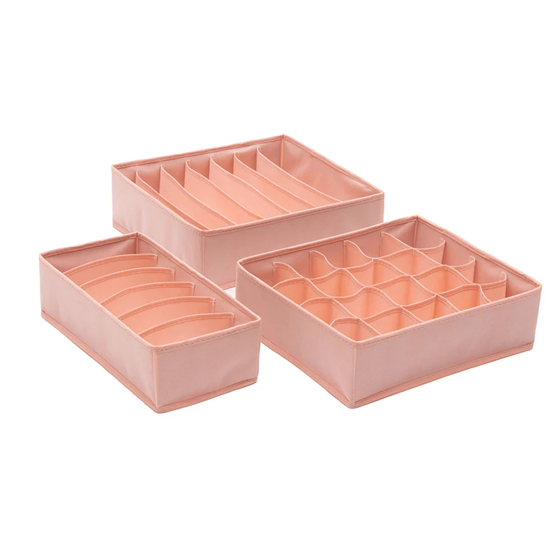 

Fashion underwear storage box fabric household drawer bra socks 3-in-1 storage box cloth
