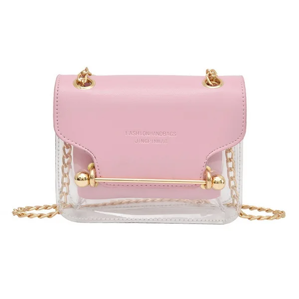 

2021 Fashion mini messenger bags Women transparent PVC Crossbody Shoulder jelly purse handbags