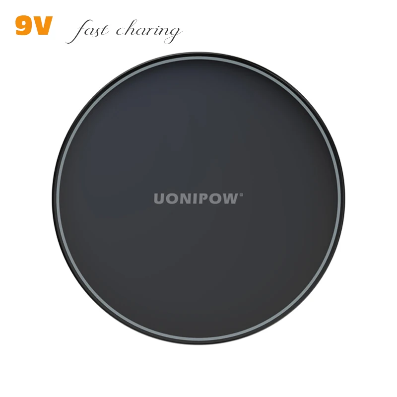 

15W 10W Qi Wireless Charger Pad Ultra thin LED light quick charging portable wireless phone charger for iPhone 11 12 pro, White/ black