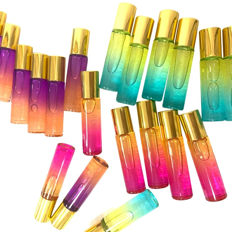 

custom flavor lip moisturizer colorful glass bottle fruit flavor mint scented candy flavor lip oil private label