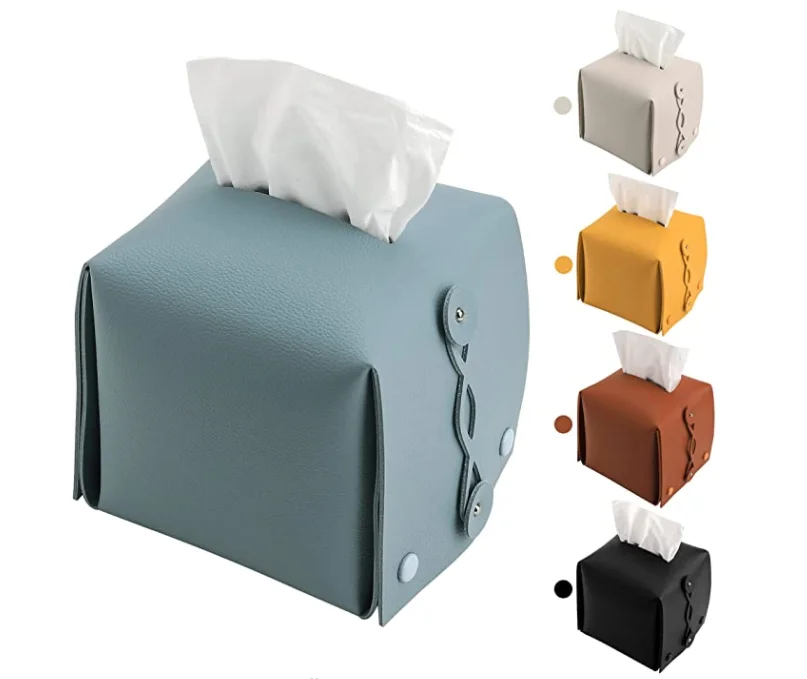 

China supplier kitchen square tissue box house decoration tissue box, Yellow, light brown, black, brown, light blue