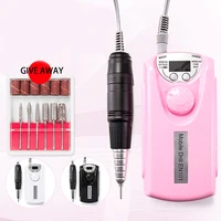 

Professional Electric Nail Drill Rechargeable Portable 30000 Rpm Vacuum Acrylic Nail Drill Machine Sets