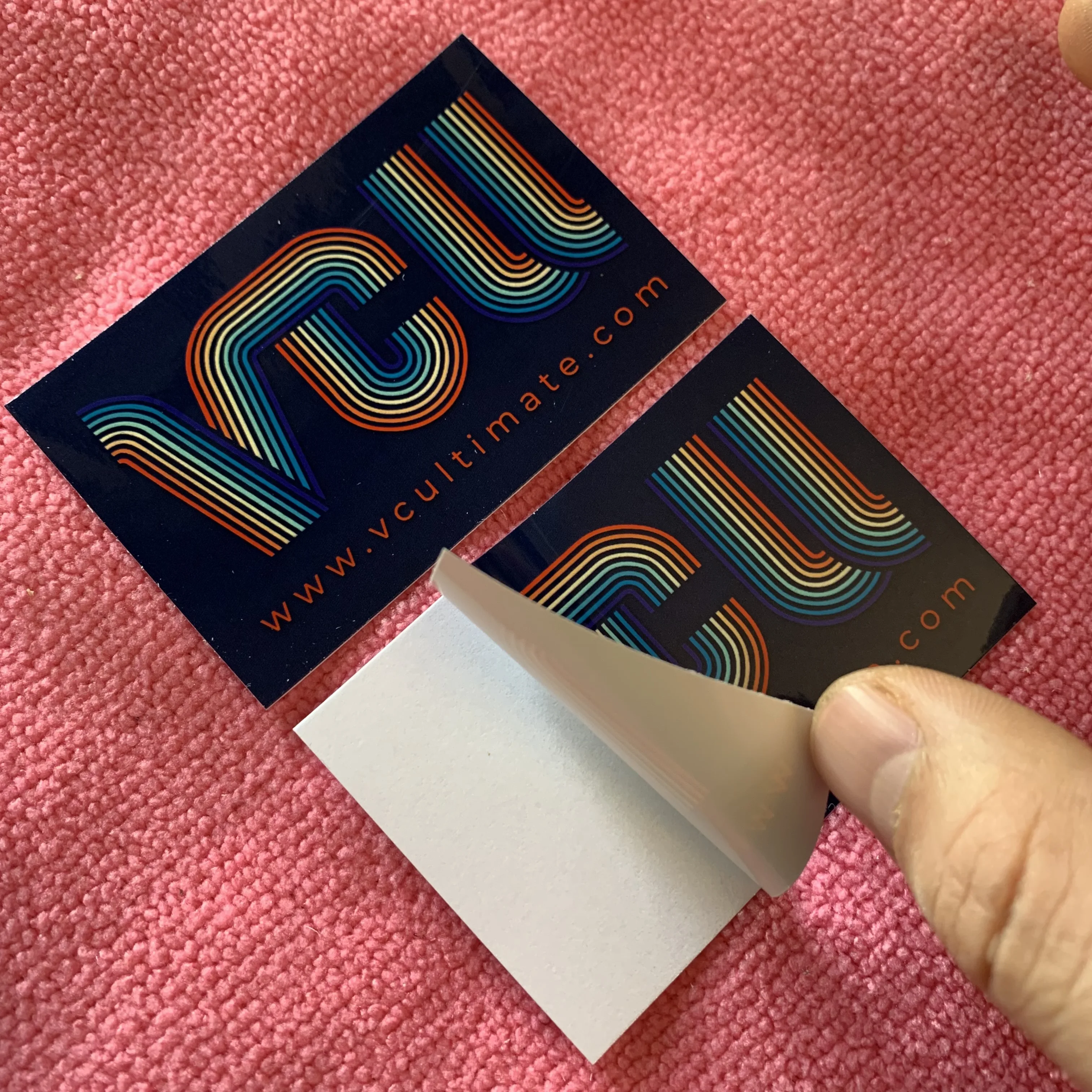 UV Proof Self Adhesive Outdoor Thick Vinyl Stickerglossy Surface Removable PVC Plastic Sticker for Clothing