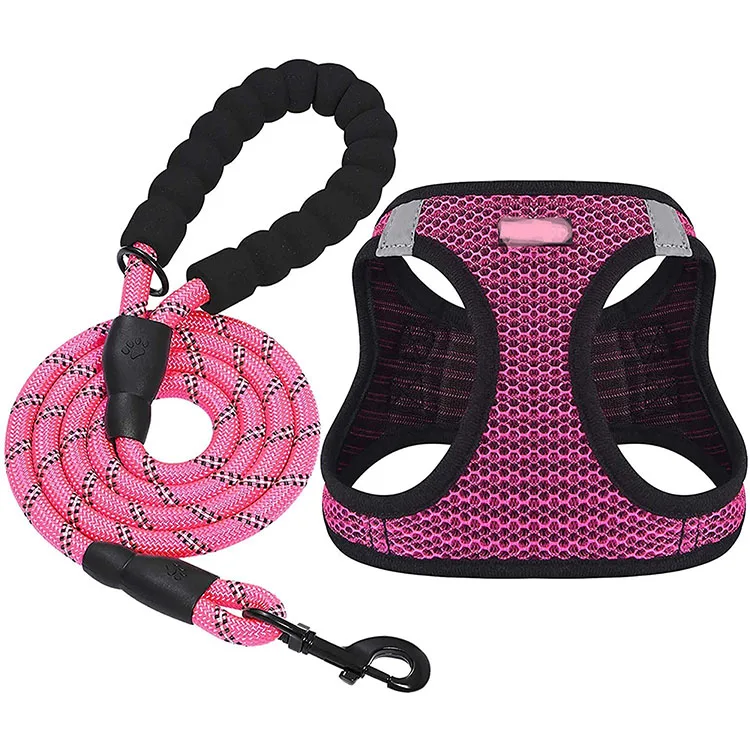 

Amazon top seller reversible adjustable collar pet harness collars leash set custom luxury portable supplies dog harness set, Multi-color or customized