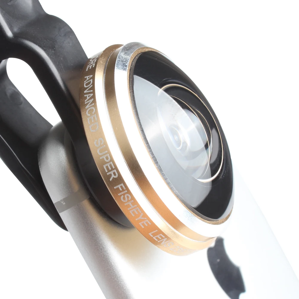 

Universal Clip 235 Degree circle Camera Fisheye lens For iPhone 7/7 Plus/6/6S/6 Plus For Samsung Mobile Phone Lens, Gold, silver, black, blue, red