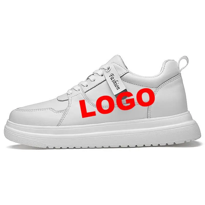 

2022 hot sell Custom Walking Style Sneakers Shoes Black Leather Shoes Men Sport Sneakers