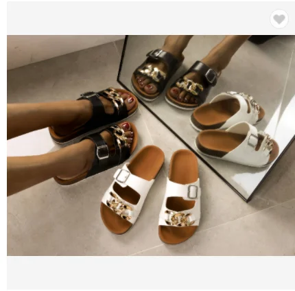 

Foma SS2280 new leisure fashion chain and button sandals for women