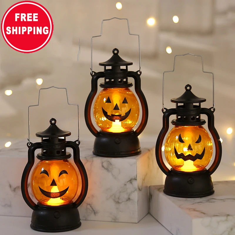 

2021 Hot sale pumpkin lantern halloween decoration, Black