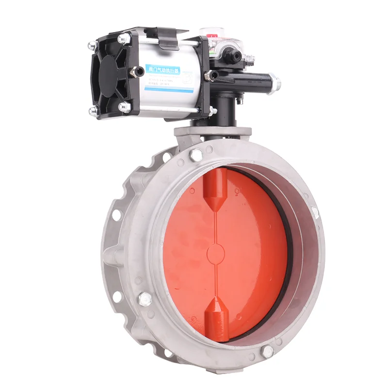 VFS V1FS V2FS Aluminum Alloy Silo butterfly Valve for Cement Pneumatic Powder butterfly Valve CP101/CP126 4 6 8 10 12inch DN300