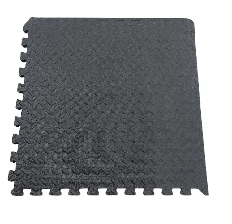 

EVA Foam Floor Tiles Protective Flooring Mats Puzzle Exercise Mat for Gym Equipment, Black/grey
