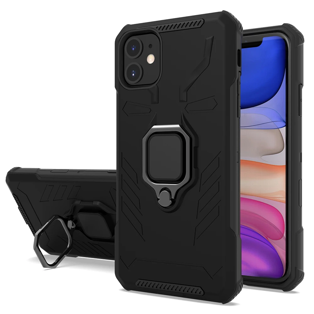 

black anti falling designer customized mobile phone case for iphone 11 XS XR X 12 pro max