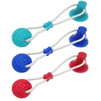 

Pet Suction Cup Tug Pet Molar Bite Ball Toy Pet Rope Chew Ball Dog Cleaning Teeth Chew Bite Ball Toy