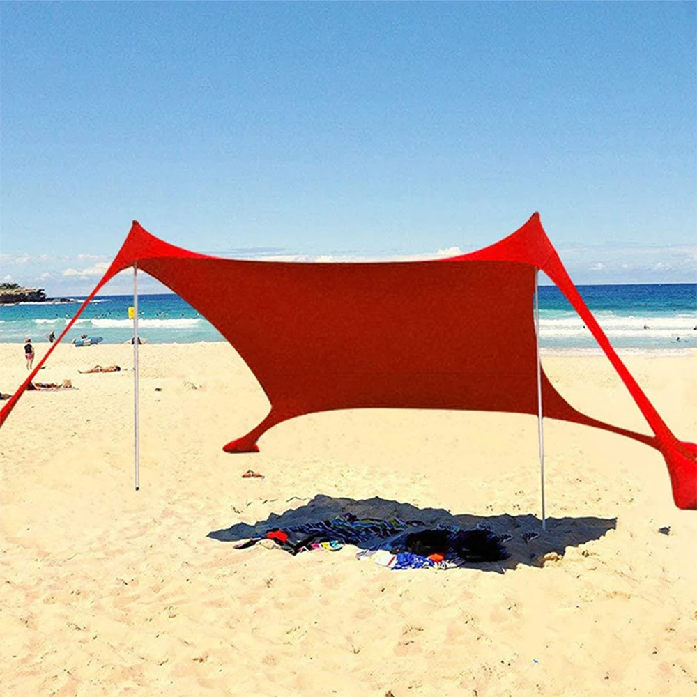 

FunFishing Wholesale New Sand Anchor Portable Canopy Sun Shelter Pop-up Fabric Beach Tent