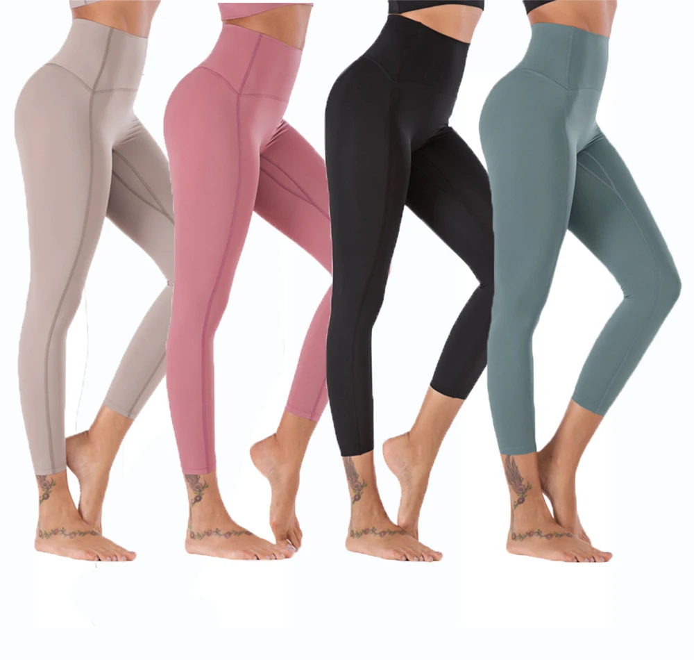 

Women elastic yoga sports pants running exercise tight fitness quick dry workout breathable training pants