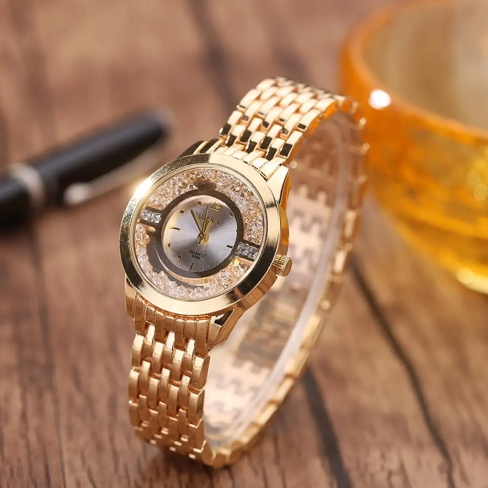 

New Fashion Gogoey Brand Rose Gold Watches Women Ladies Casual Dress Quartz Wristwatch Reloj Mujer, As shown