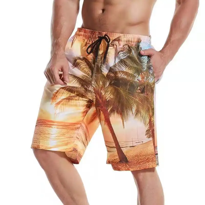 

2021 new hot sales summer custom polyester beach shorts for men, Customized color