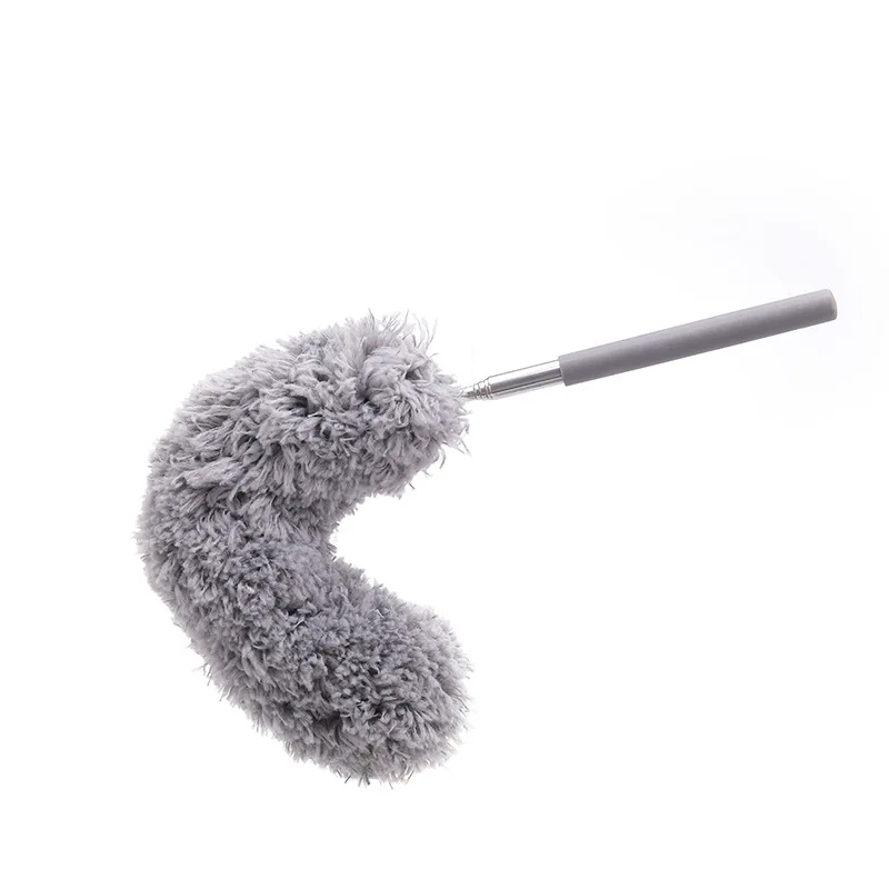 

A971 Telescopic Dust Duster Home Air-condition Car Furniture Cleaning Duster Stretch Extend Microfiber Dust Brush, Grey