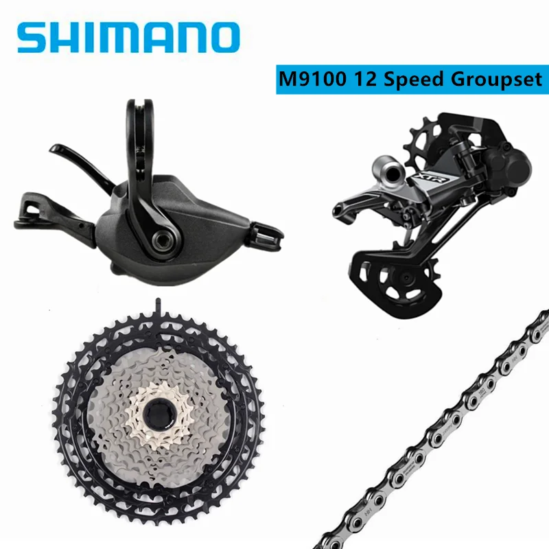 

Shimano XTR M9100 12 Speed Shifter Rear Derailleur Cassette Chain Groupset SL+RD+CS+CN For MTB Mountain Bicycle Bike