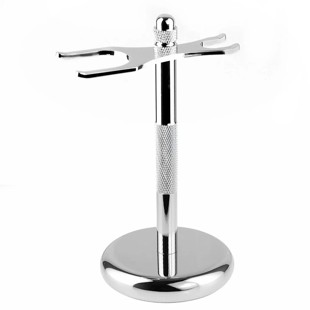 Amazon Hot Selling Deluxe Chrome Razor And Brush Stand New Best Safety
