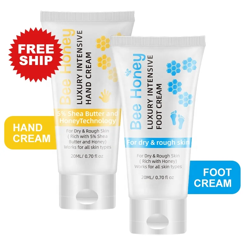 

FREE SHIP Natural Organic Bee Honey Urea Hand Foot Cream Care Feet Moisturizing Nutrition Soften Cutin Anti-Cracking Hand Cream