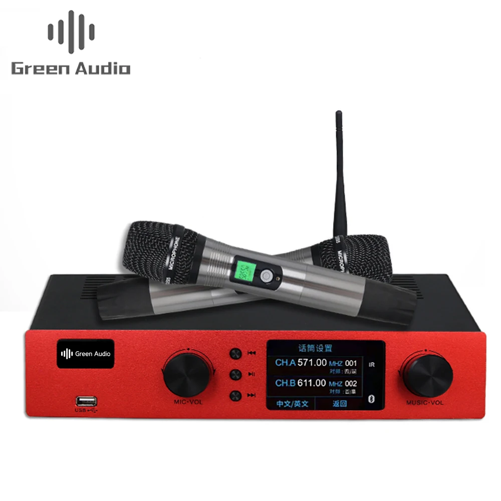 

GAW-L600 Professional Power Amplifier Effector wireless microphone 3 In 1 for Karaoke stage performance